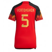 Camiseta Bélgica Jan Vertonghen #5 Primera Equipación para mujer Mundial 2022 manga corta